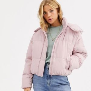 Pull&Beat hooded puffer jacket